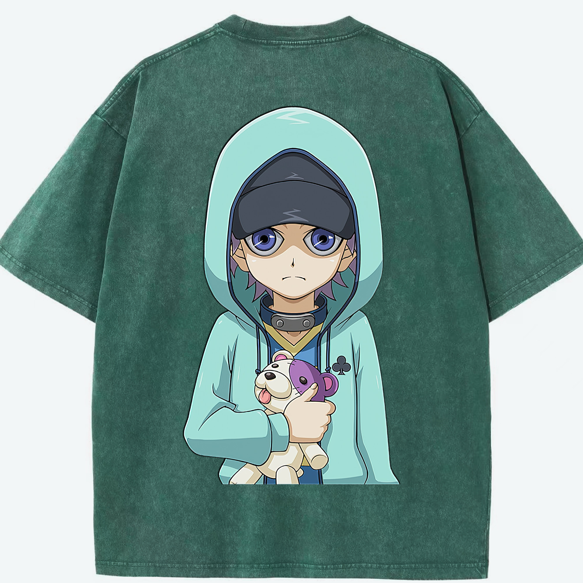 （画像用） 遊☆戯☆王 Yu-Gi-Oh! 綿100% ヴィンテージ風 半袖Tシャツ（背面プリント）